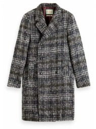 ανδρικό παλτό scotch & soda - check wool blend 174400 sc6751