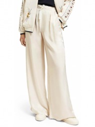 γυναικείο παντελόνι scotch & soda - embroidered wide leg 174326 sc0003