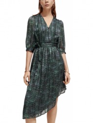 γυναικείο φόρεμα scotch & soda - asymmetric wrap 173367 sc6357