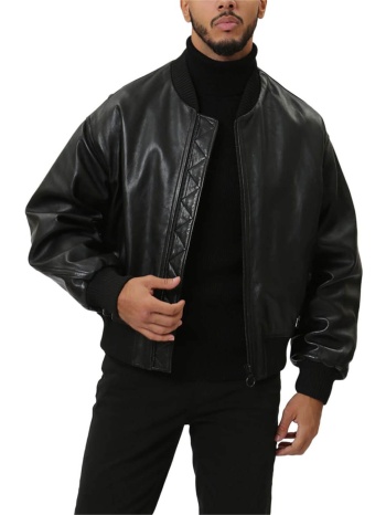ανδρικό jacket trussardi jeans - bomber real leather metal σε προσφορά