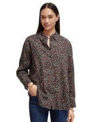 γυναικείο πουκάμισο scotch & soda - oversized with print