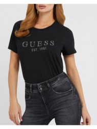 γυναικεία κοντομάνικη μπλούζα guess - ss guess 1981 crystal easy
