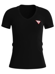 γυναικεία κοντομάνικη μπλούζα guess - ss vn mini triangle