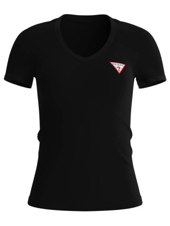 γυναικεία κοντομάνικη μπλούζα guess - ss vn mini triangle σε προσφορά