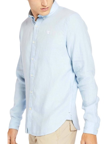 ανδρικό μακρυμάνικο πουκάμισο timberland - linen shirt σε προσφορά