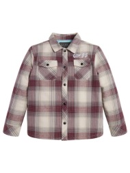 παιδικό μακρυμάνικο πουκάμισο guess - yd flannel padded