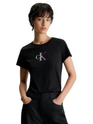γυναικεία κοντομάνικη μπλούζα calvin klein - gradient ck