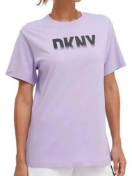 γυναικεία κοντομάνικη μπλούζα dkny - logo dp3t9626 00d1