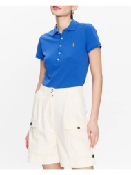 γυναικεία κοντομάνικη polo μπλούζα polo ralph lauren - julie-slim-short sleeve 211870245021 400