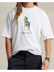ανδρική κοντομάνικη μπλούζα polo ralph lauren - sscnm18-short sleeve 710926611001 100