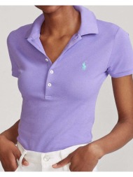 γυναικεία κοντομάνικη polo μπλούζα polo ralph lauren - julie-slim-short sleeve 211870245012 500