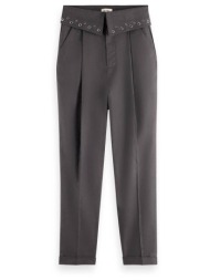 γυναικείο παντελόνι scotch & soda - lily waist flap linen 177204 sc0005