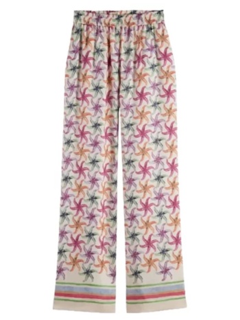 γυναικείο παντελόνι scotch & soda - gia starfish printed
