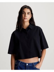γυναικείο κοντομάνικο πουκάμισο calvin klein - back detail seersucker