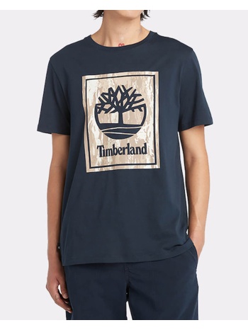 ανδρική κοντομάνικη μπλούζα timberland - stack logo camo