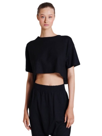 γυναικεία κοντομάνικη μπλούζα collectiva noir - crop c σε προσφορά
