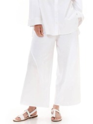 παντελονι `unity in diversity` trousers s24257 13108-white-white