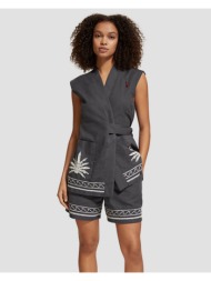 γυναικεία αμάνικη μπλούζα scotch & soda - palm embroidery