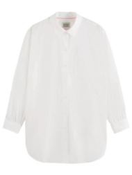 γυναικείο μακρυμάνικο πουκάμισο scotch & soda - extra oversized 177185 sc0006