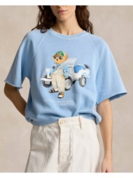 γυναικεία κοντομάνικη μπλούζα polo ralph lauren - trck ss f br