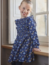 παιδικό φόρεμα για κορίτσια sergent major blue flowers - σκουρο μπλε