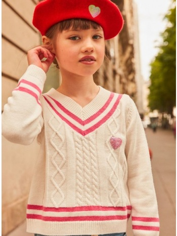 παιδικο πουλοβερ για κοριτσια - λευκο