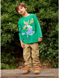 παιδική μακρυμάνικη μπλούζα για αγόρια green deer bicycle - πρασινο