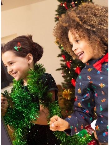 παιδικό χριστουγεννιάτικο πουκάμισο για αγόρια blue