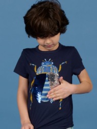 παιδικη μπλουζα για αγορια - σκουρο μπλε