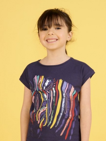 παιδικη μπλουζα για κοριτσια - σκουρο μπλε σε προσφορά