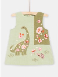 παιδικό αμάνικο φόρεμα για κορίτσια λαδί turtle - πρασινο