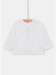 βρεφικό πουκάμισο για αγόρια - λευκο