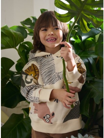 παιδικό φούτερ για αγόρια white jungle - εκρου σε προσφορά