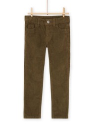 παιδικό παντελόνι για αγόρια olive brown - μπεζ