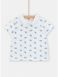 βρεφική μπλούζα για αγόρια - λευκο