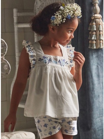 παιδική μπλούζα για κορίτσια white flowers - λευκο σε προσφορά