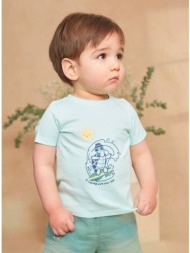 βρεφική μπλούζα για αγόρια - τυρκουαζ
