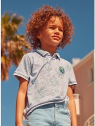 παιδική μπλούζα πόλο για αγόρια - μπλε