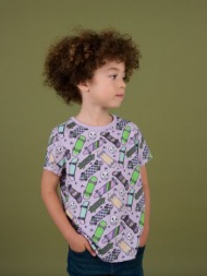 παιδικη μωβ μακρυμανικη μακο μπλουζα για αγορια - μωβ