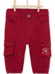 βρεφικο κοκκινο παντελονι για αγορια - kokkino