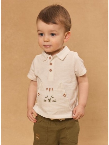 βρεφική μπλούζα για αγόρια - λευκο