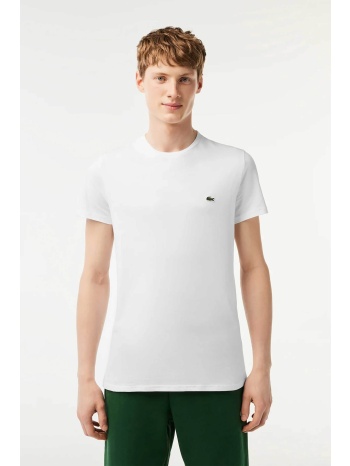 lacoste ανδρικό t-shirt με κεντημένο λογότυπο regular fit 