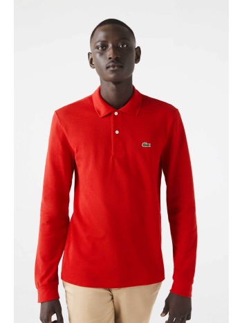 lacoste ανδρική μπλούζα πόλο πικέ με κεντημένο λογότυπο