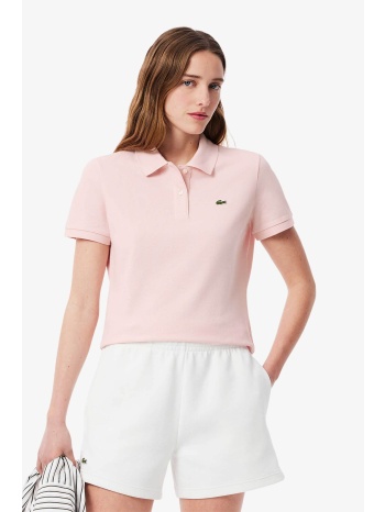 lacoste γυναικεία μπλούζα πόλο πικέ κοντομάνικη με