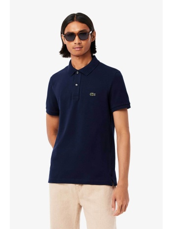 lacoste ανδρική μπλούζα πόλο πικέ κοντομάνικη με κεντημένο