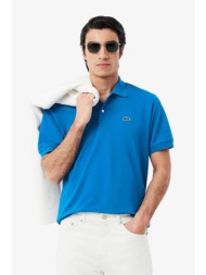 lacoste ανδρική μπλούζα πόλο πικέ κοντομάνικη με κεντημένο λογότυπο classic fit - ph9851-00 μπλε