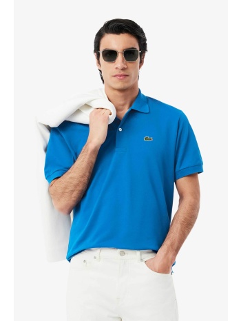 lacoste ανδρική μπλούζα πόλο πικέ κοντομάνικη με κεντημένο