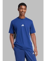 adidas ανδρικό t-shirt regular fit `essentials small logo` - je6399 μπλε