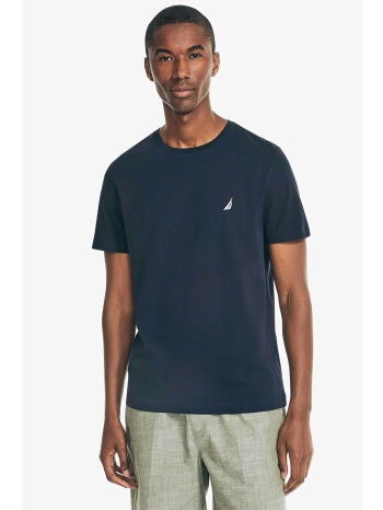 nautica ανδρικό t-shirt με κεντημένο λογότυπο classic fit 