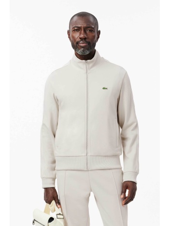 lacoste ανδρική ζακέτα πικέ με ψηλό λαιμό και κεντημένο σε προσφορά